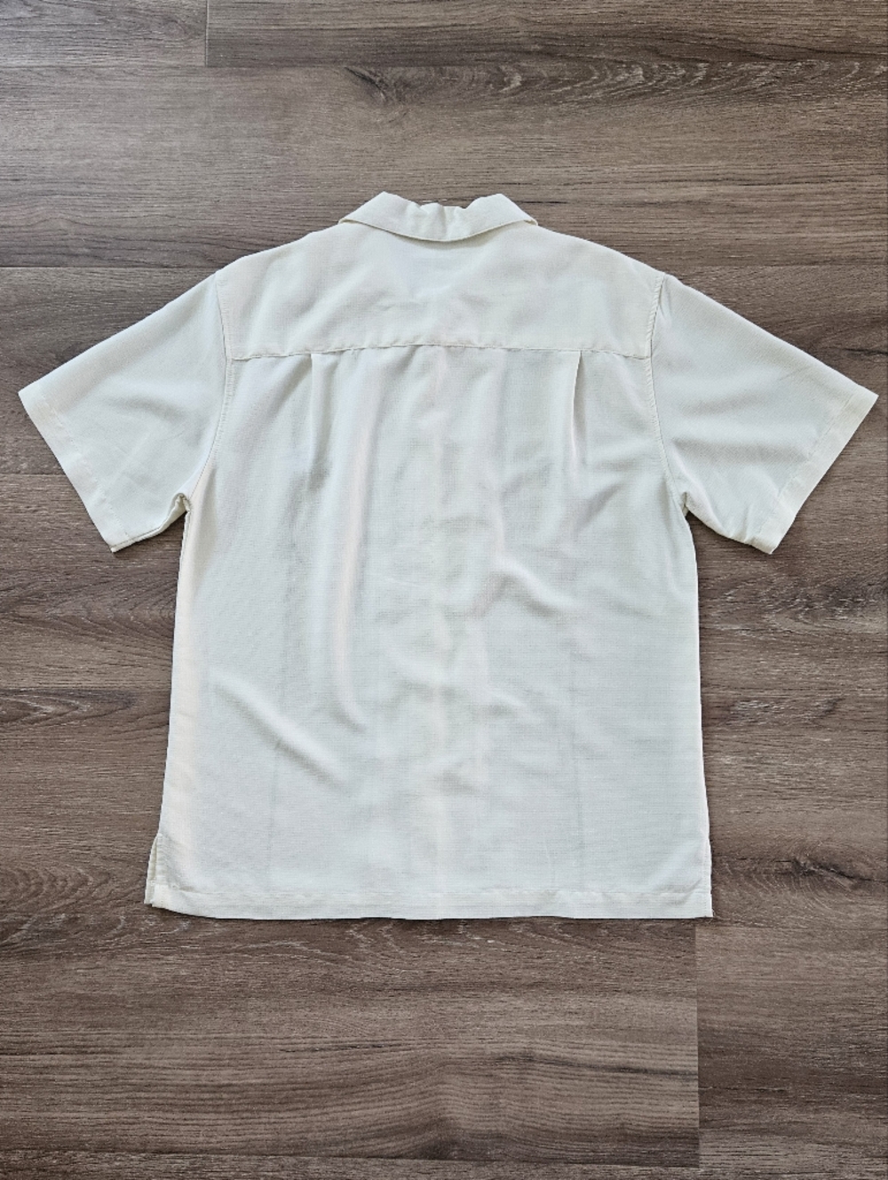Havana Jack's Cafe Men's Cream Short-Sleeve Button-Up Shirt with Bamboo Print - Picture 7 of 7